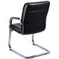 Medium Back Cantilever Chair In Black Colour