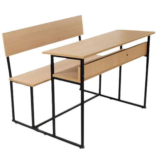 Black School Desks, For School,Colleges, 3 Person 786-58