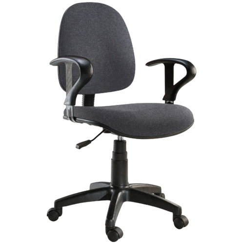 Comfort Ergo 2-Lever Operator Chair | Black | Adjustable Arms | Chrome Base